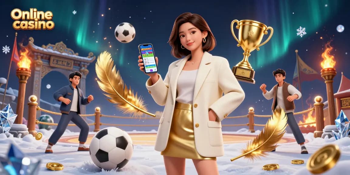 Explore the vibrant world of online casino with our dynamic illustration showcasing gaming excitement.