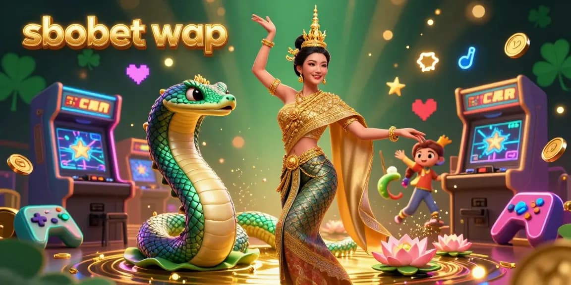 Engage in sbobet wap mobile gaming adventures with vibrant characters and casino elements.