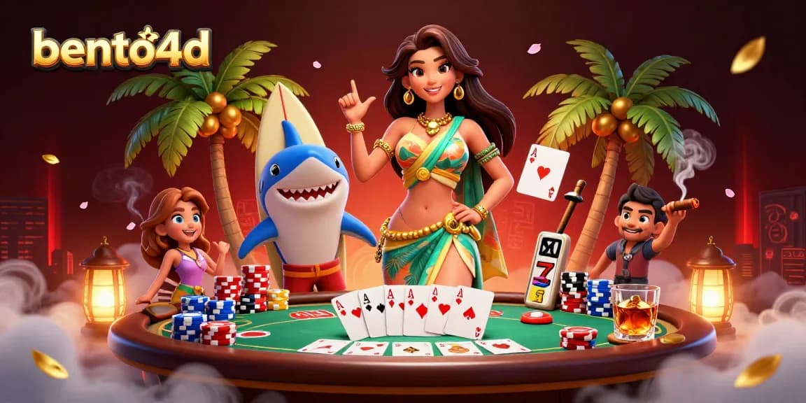 bento4d menghadirkan aksi poker yang mendebarkan dengan karakter yang cerah, chip berwarna-warni, dan permainan yang dramatis.