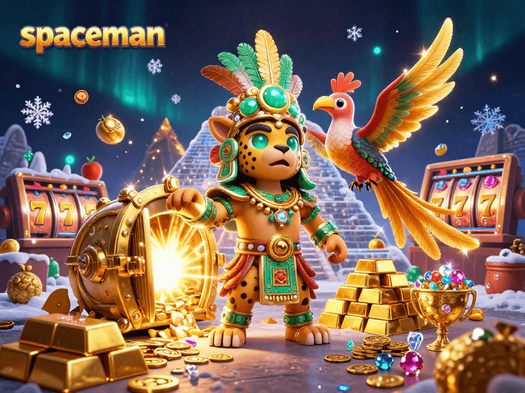 Experience adventure with "spaceman" during thrilling casino slots gameplay, featuring vibrant jackpot action.