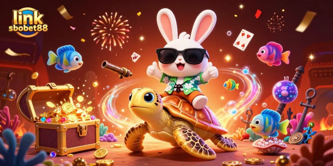Join the fun at link sbobet88 with vibrant cartoon characters in a thrilling underwater scene.