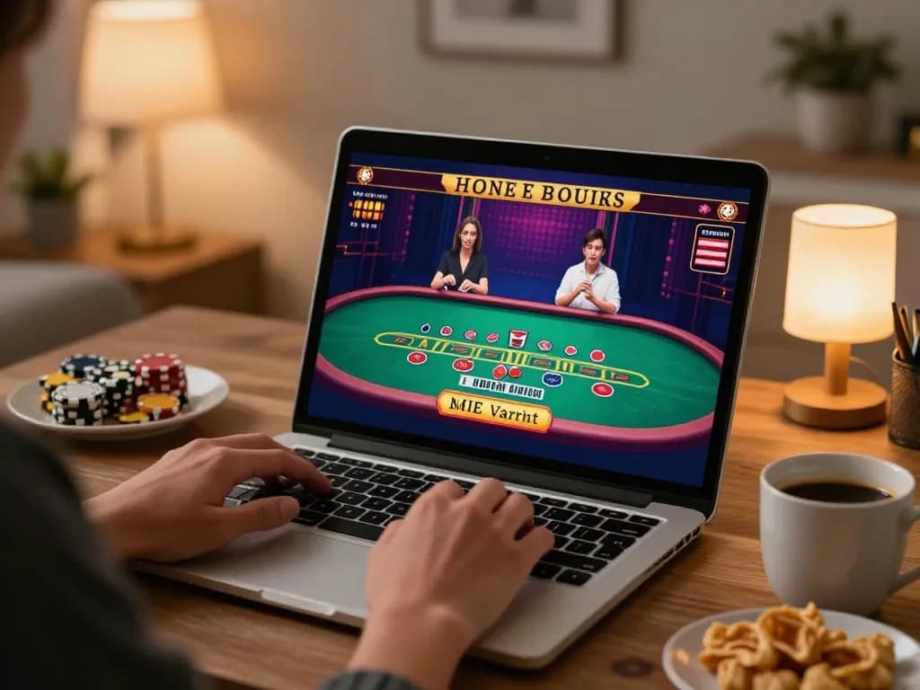 Online gameplay at okfun with players engaged in exciting blackjack session, demonstrating strategic bets and thrilling interactions.