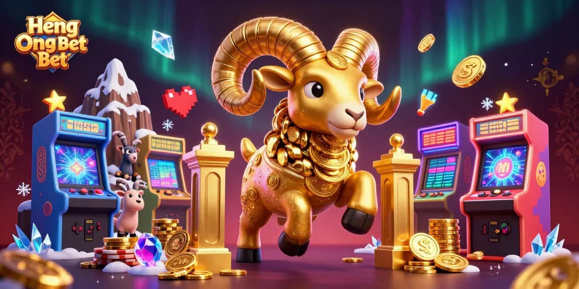 Engage with Heng Ong Bet's vibrant 3D scene showcasing excitement and winning opportunities in a casino.