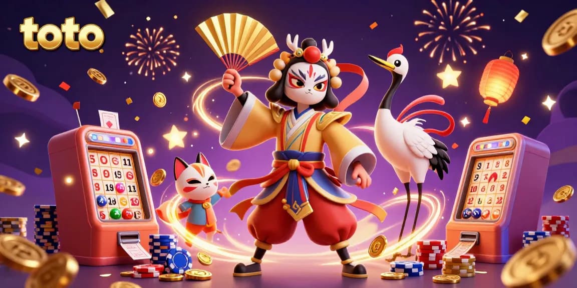 Experience thrilling toto games with our kabuki crane warrior and exciting lottery elements.
