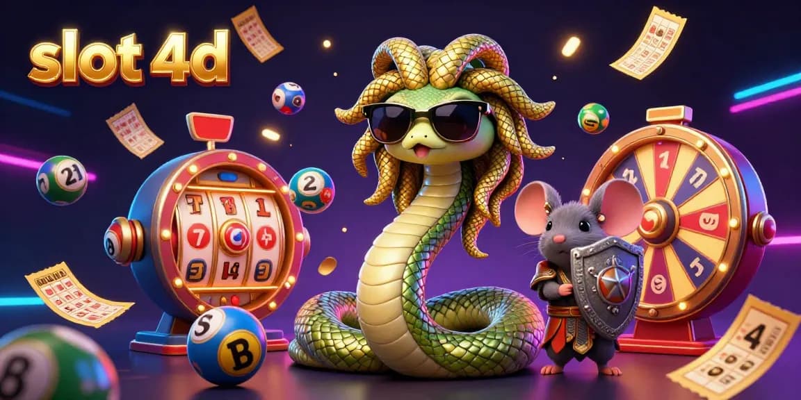 Engage in thrilling gameplay with slot 4d, featuring Medusa and colorful casino elements in a festive scene.