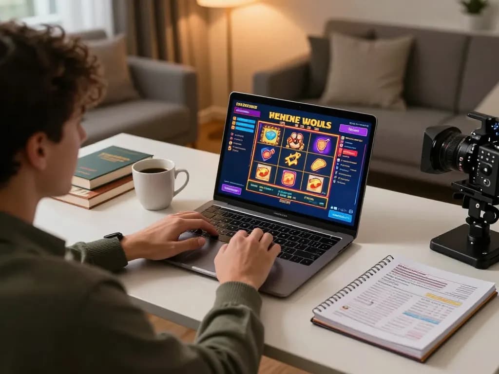 Bergabung dalam permainan slot online Ulat123 dengan catatan strategis dan kopi di pengaturan rumah yang nyaman.