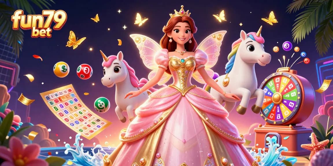 Win big with fun79 bet in this vibrant and immersive online casino scene featuring dynamic game elements.