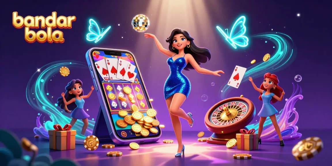 Experience the thrill of bandar bola with dynamic casino elements and vibrant characters.