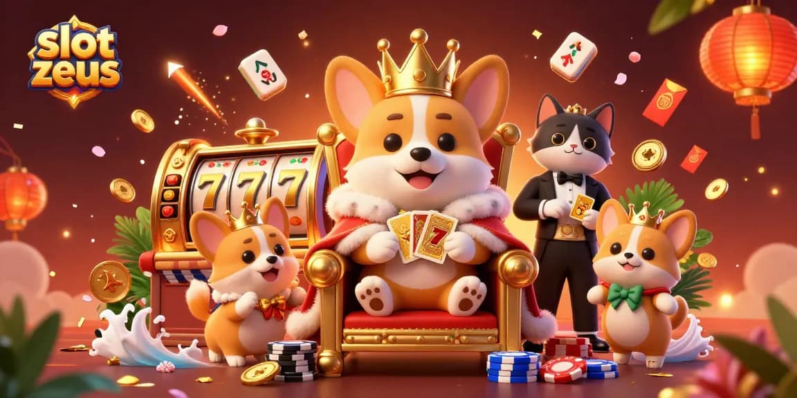 Spin to win on slot zeus with dynamic jackpots and vibrant gaming elements in this 3D illustration.