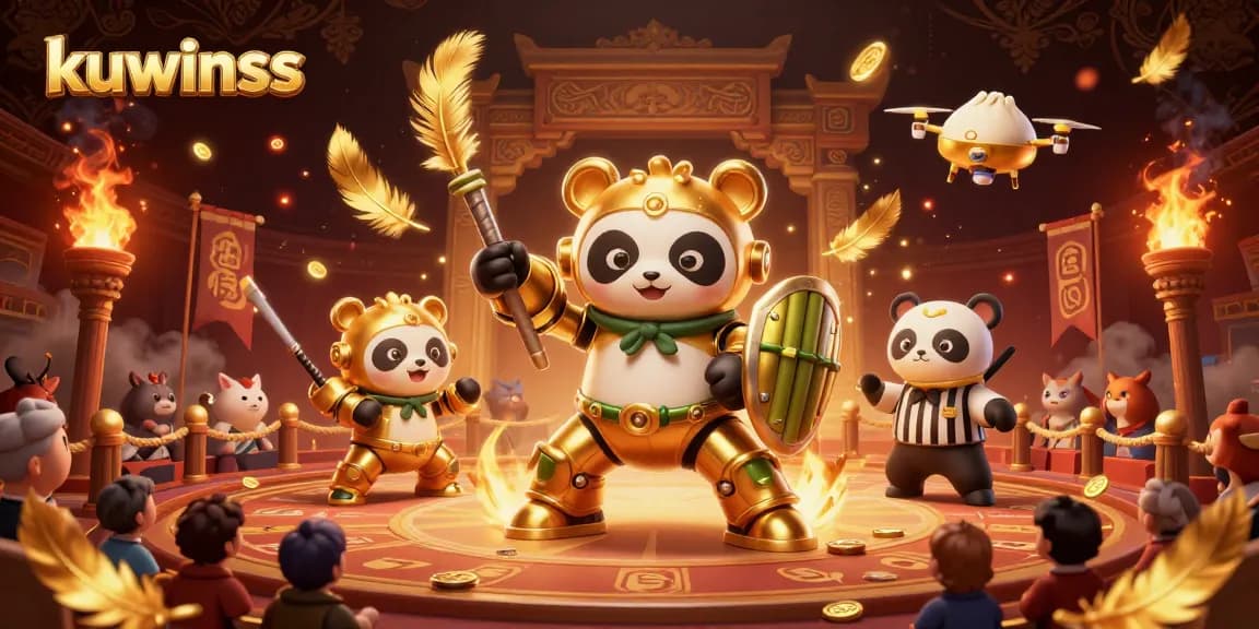 Kuwinss players enjoy cheap jackpot slots with mech-suit panda in thrilling casino arena