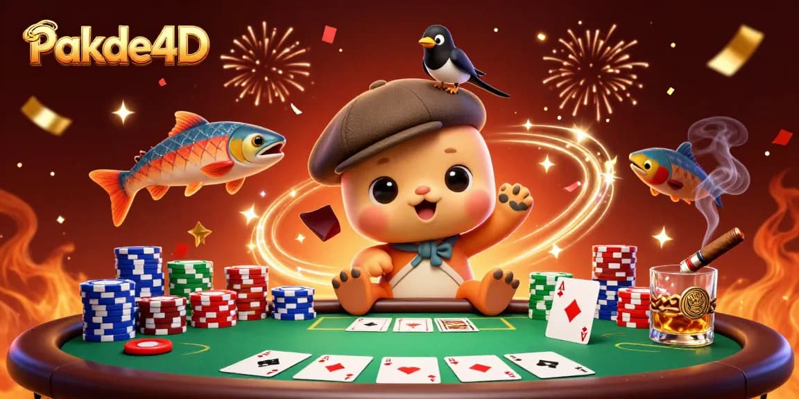 Engage in thrilling gameplay at Pakde4D with vibrant cartoon characters and casino elements.
