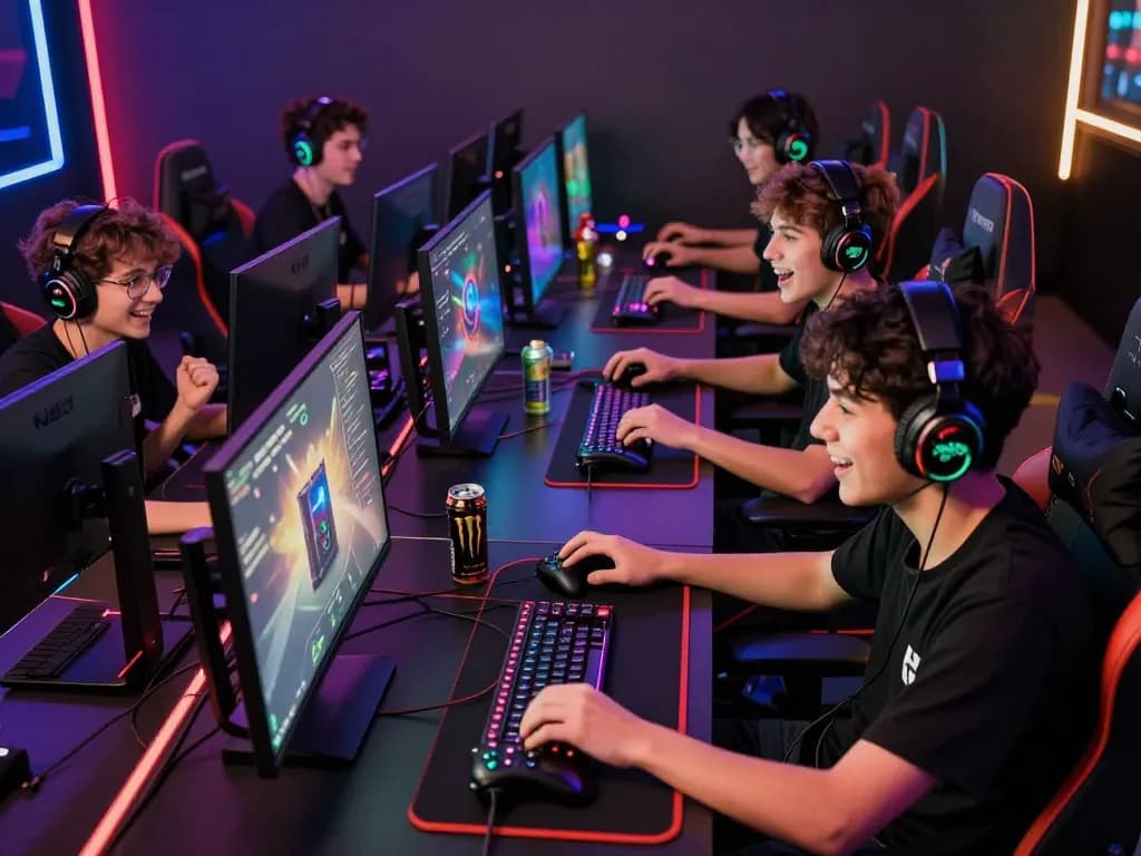 Engaged gamers using NK88 for an exciting online betting experience.