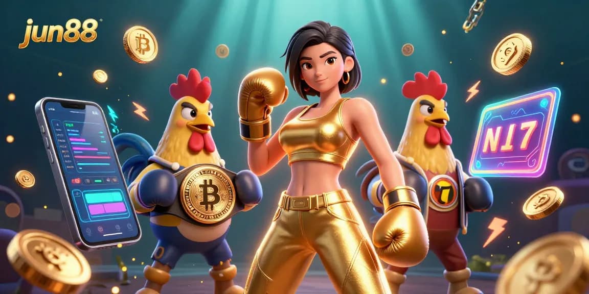 Experience the thrill of jun88 casino games with dynamic characters and rich visuals in an immersive scene.