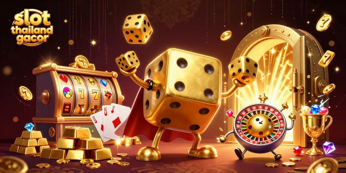 Experience thrilling wins with slot thailand gacor at vibrant 3D casino illustration.
