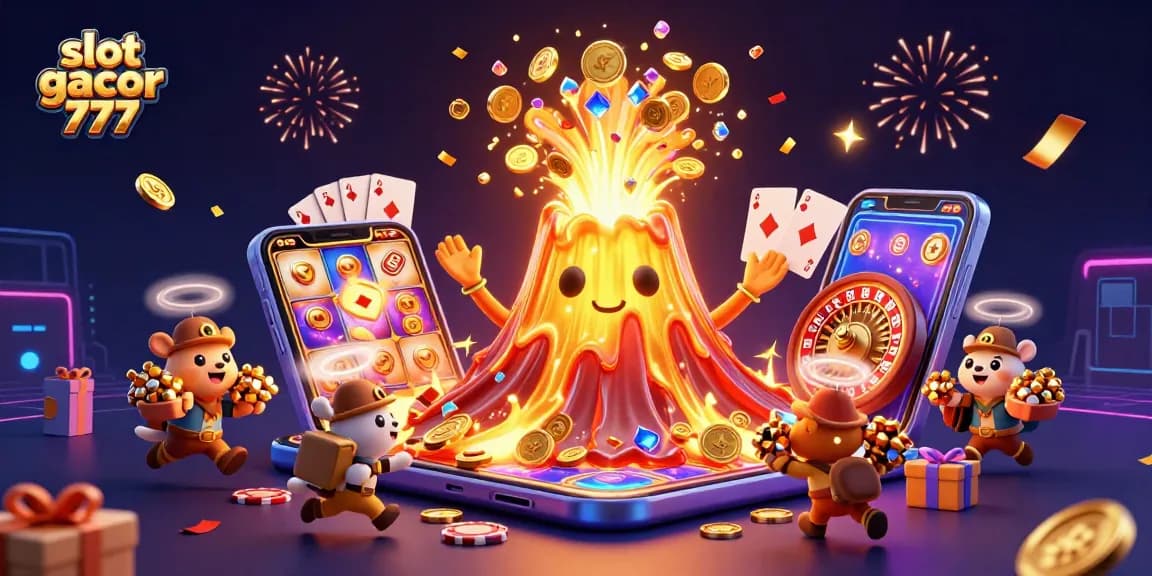 Experience the thrill of slot gacor 777 with a vibrant display of treasure and excitement.