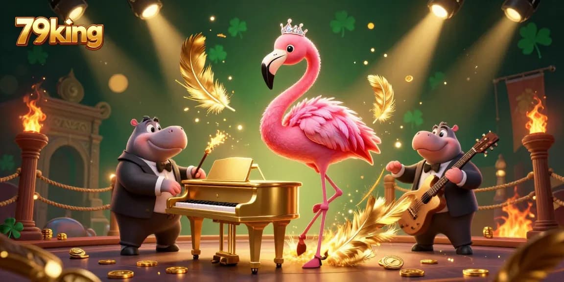 Experience thrilling gameplay at 79king with colorful animated characters and a lively casino atmosphere.