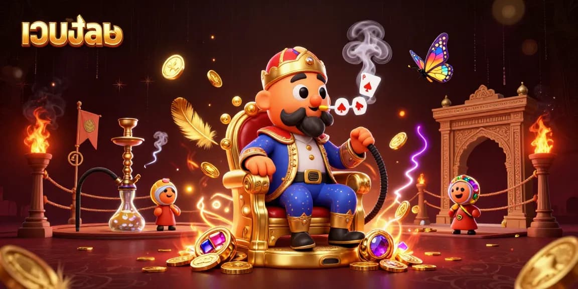 Bet on เว็บบอล with a vibrant 3D illustration, showcasing a caterpillar master and thrilling gaming elements.
