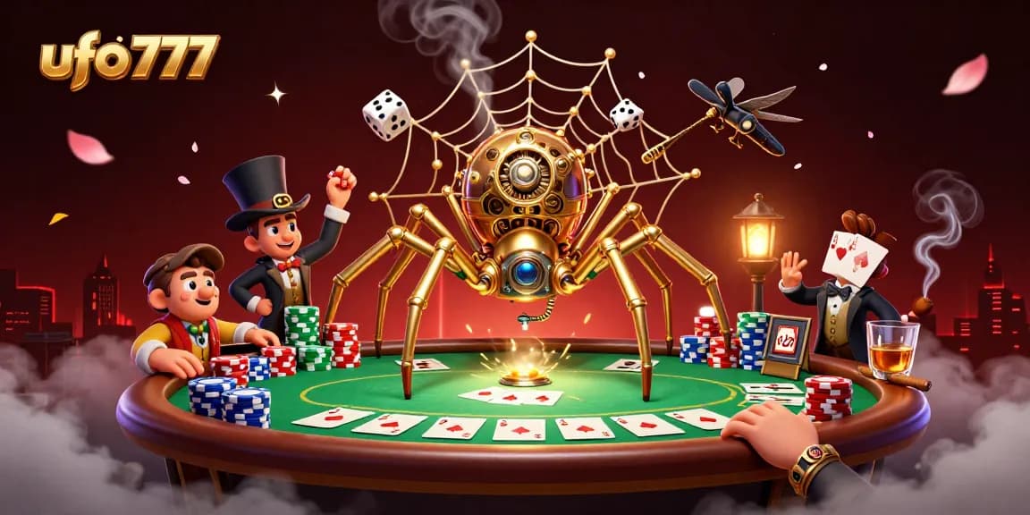 Experience thrilling gameplay with ufo777 in this vibrant steampunk casino scene.