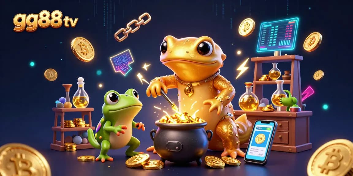 Experience thrilling gaming at gg88 tv with vibrant casino elements and magical creatures.