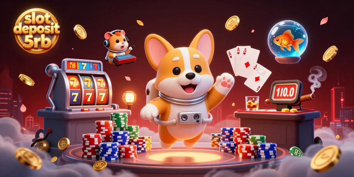 Experience exciting gameplay with slot deposit 5rb as colorful characters float in a vibrant casino.