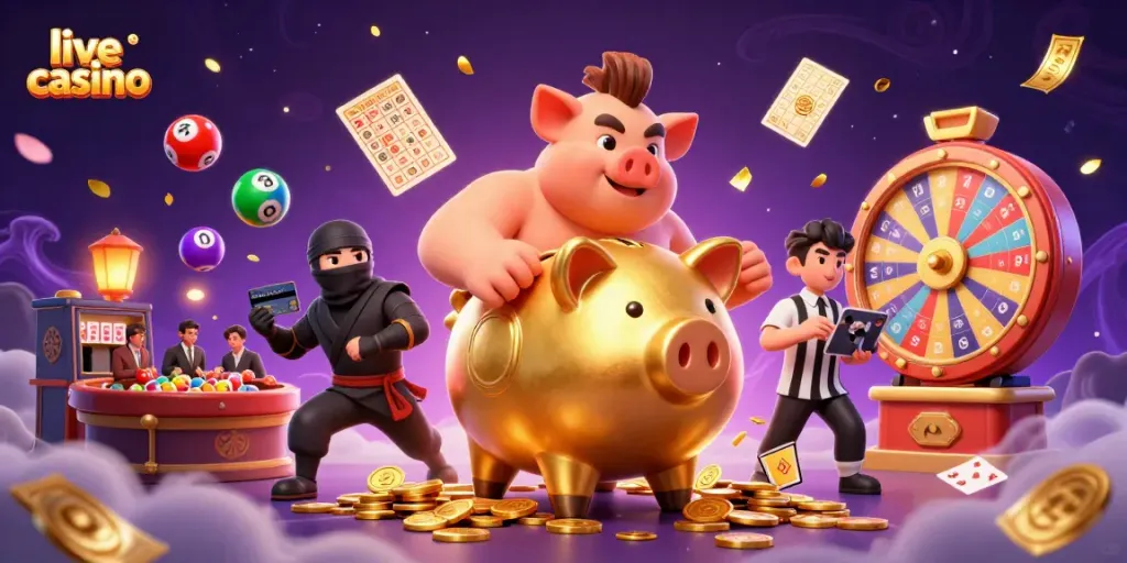 Menangkan permainan live casino dengan dealer langsung dan suasana interaktif yang menyenangkan.