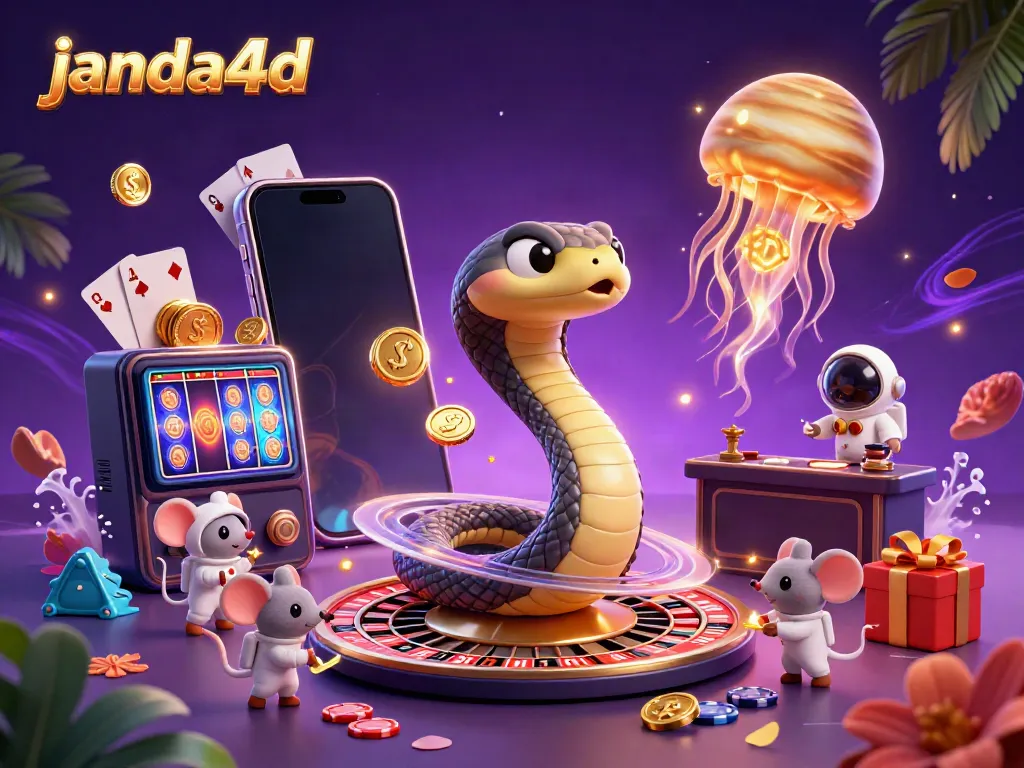 Janda4D menawarkan permainan slot dengan suasana kasino yang megah dan berwarna-warni.