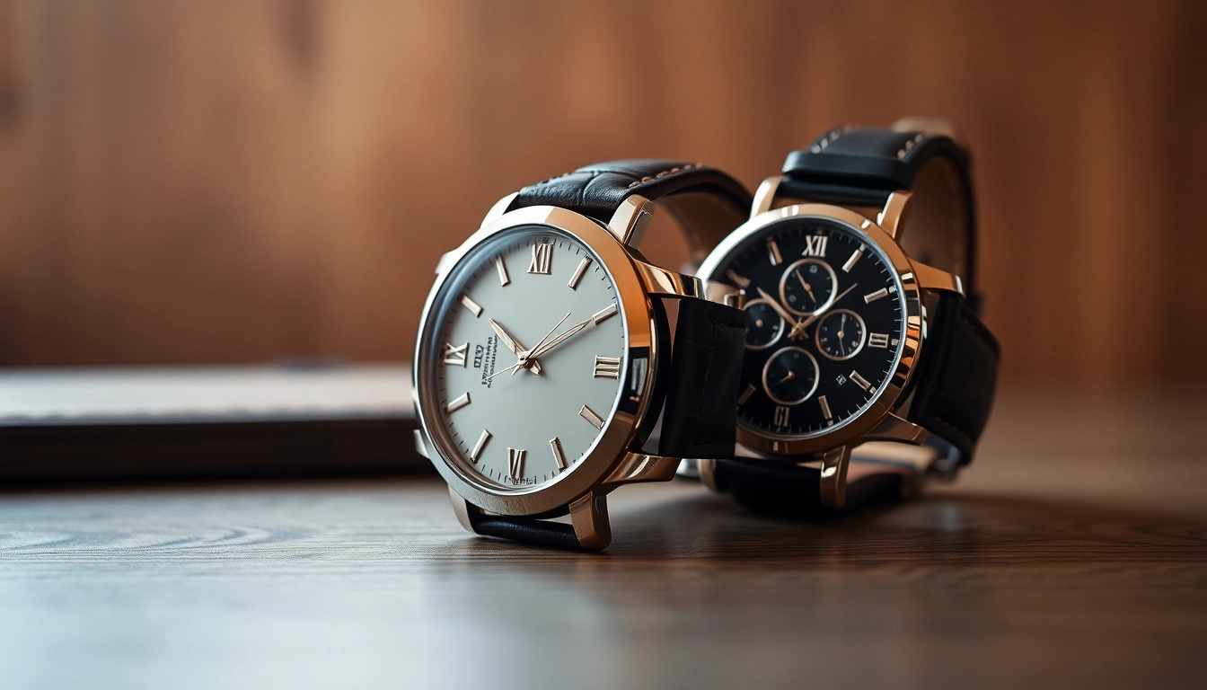 Showcase of stunning replica watches highlighting intricate design and luxury.
