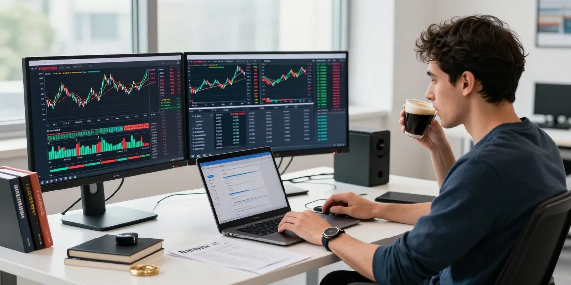 Отзывы BitMEX: трейдер за работой с графиками и анализом.