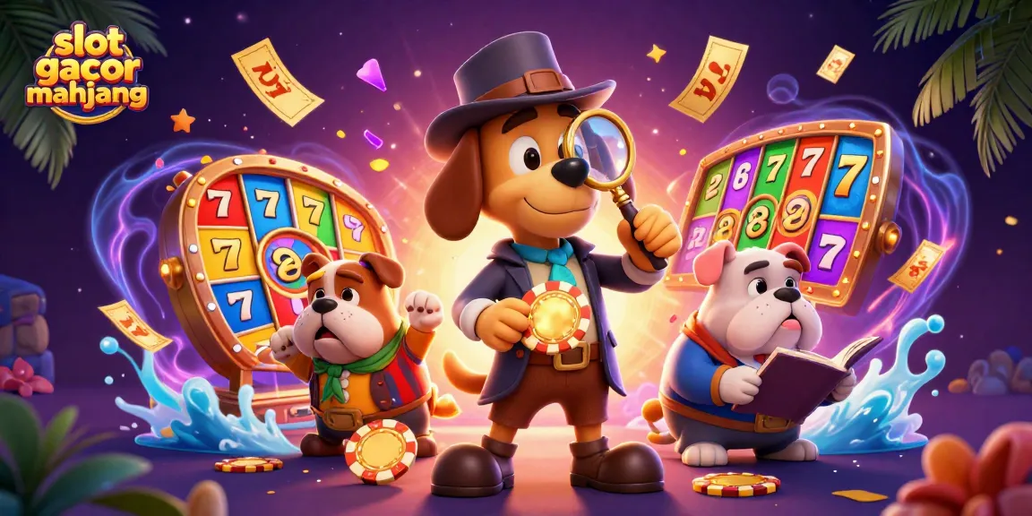 Engage with the exciting slot gacor mahjong as the detective uncovers hidden treasures amidst vibrant casino elements.