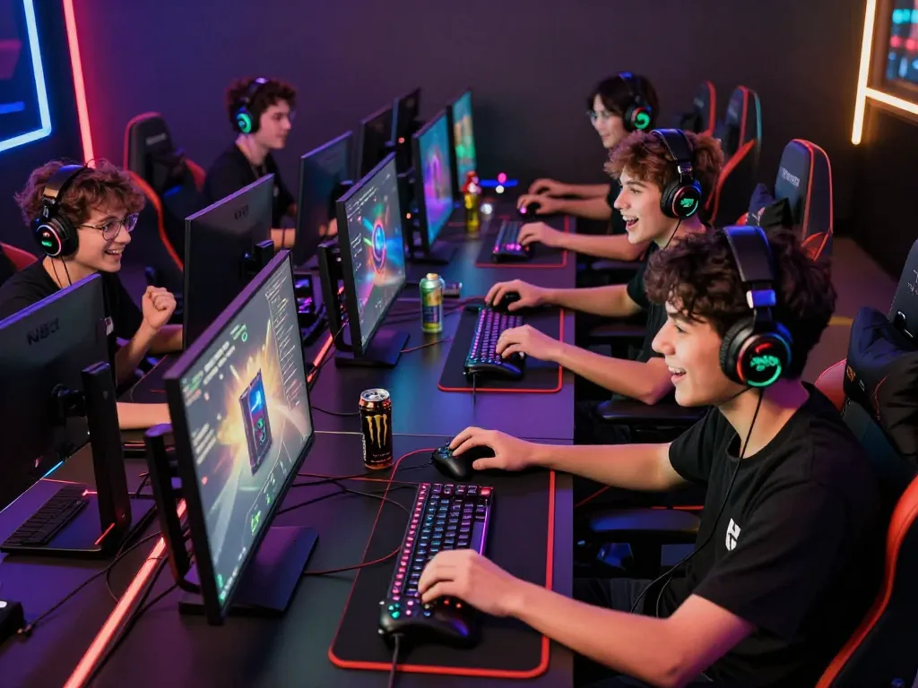 Engaged gamers using NK88 for an exciting online betting experience.