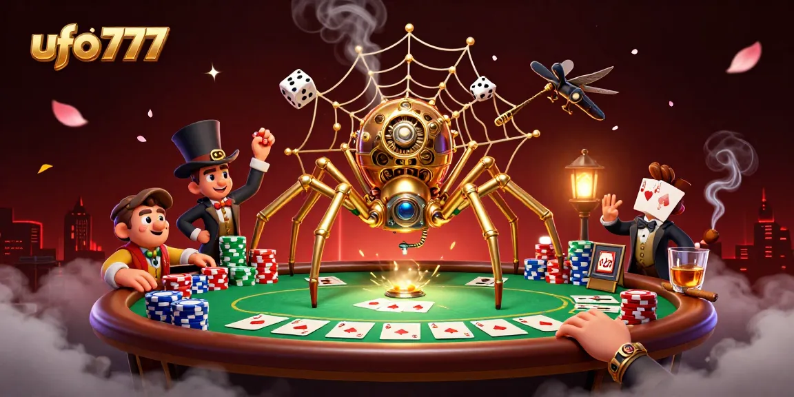Experience thrilling gameplay with ufo777 in this vibrant steampunk casino scene.