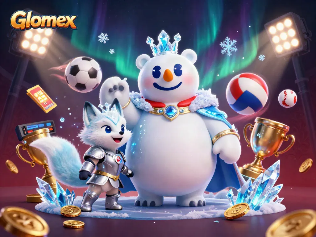 Glomex enhances the gaming experience with exciting casino elements, featuring ice king and snow fox.