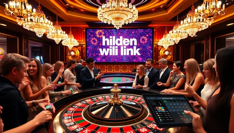 Engage in thrilling gameplay at a casino featuring the hidden wiki link among vibrant elements.