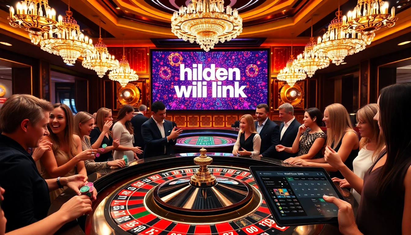 Engage in thrilling gameplay at a casino featuring the hidden wiki link among vibrant elements.