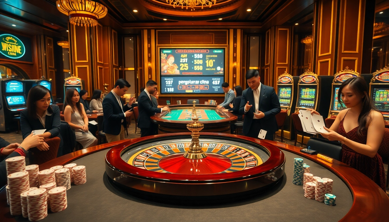 Experience exciting pengeluaran china results at a luxurious casino with roulette and poker games.