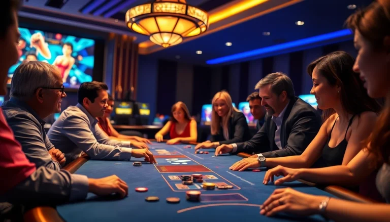 에볼루션 카지노에서 플레이어들이 즐겁게 플레이하는 장면