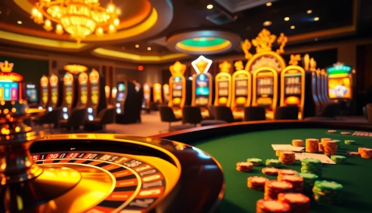 Experience high-stakes gaming at luxury12 with stunning slot machines and poker tables.