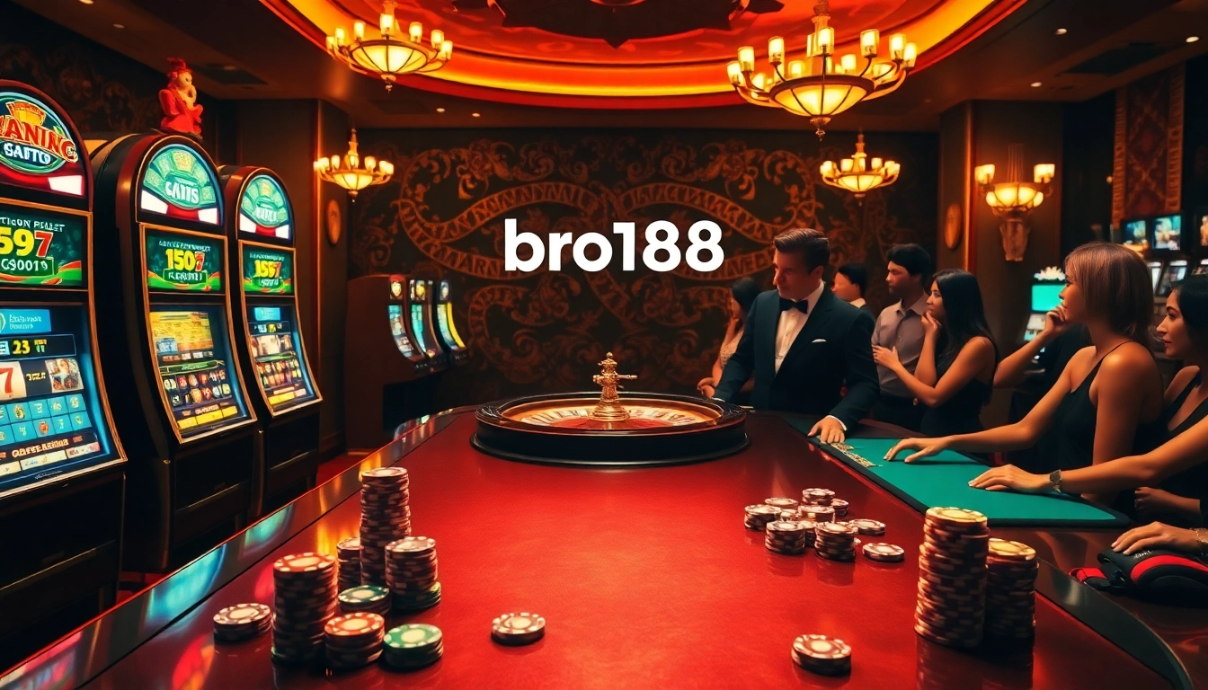 Experience the excitement of bro138 with luxurious slot machines and a vibrant gaming atmosphere.