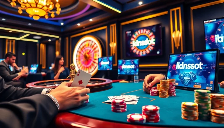 Experience thrilling gameplay at idnslot with vibrant casino interactions and poker strategies in action.