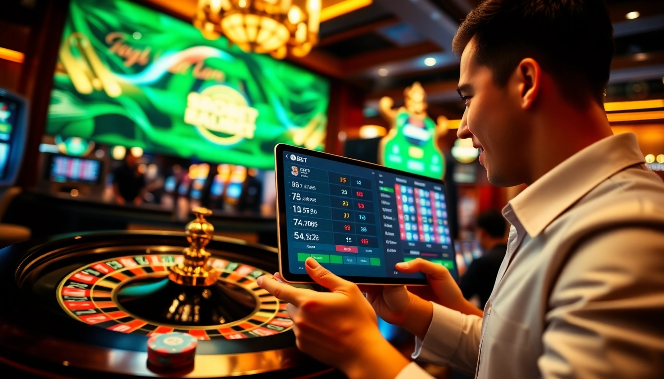 Experience sbobet login indonesia with a vibrant online casino scene showcasing advanced gaming features and betting excitement.