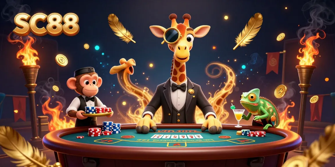 Play poker and win big at SC88 with vibrant characters and dramatic casino effects.